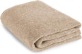 Love Cashmere Luxurious 100% Cashmere Travel Wrap Blanket - Light Natural - Handmade in Scotland RRP $660