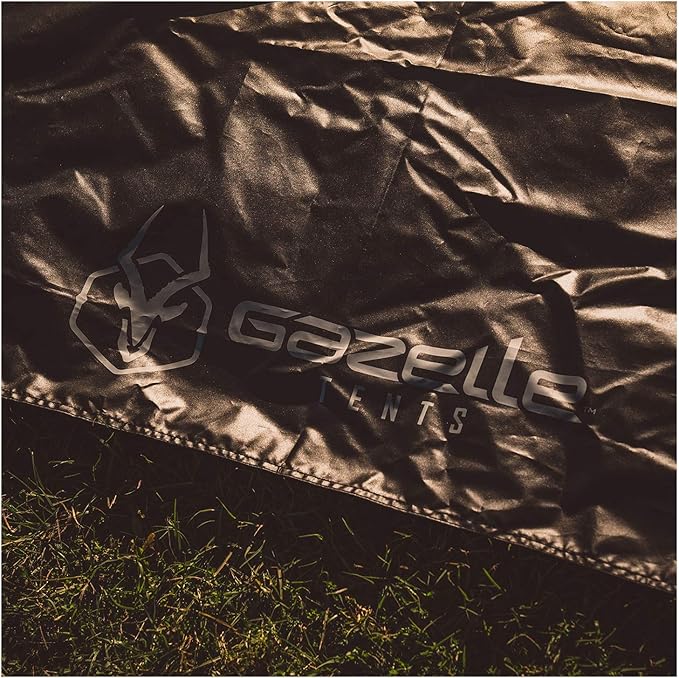 Gazelle Tents™ G5 5-Sided Gazebo Footprint 300D Waterproof Ground Tarp 5 Tack Down Stakes GA107