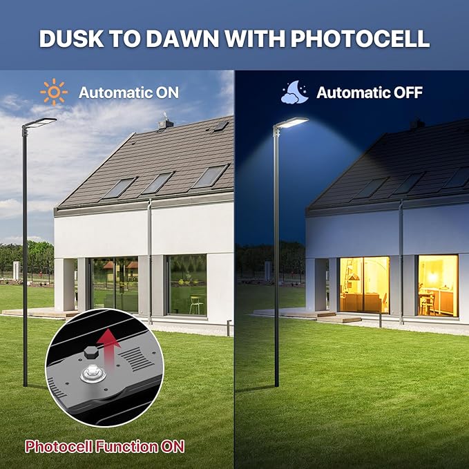 400W LED Parking Lot Light Commercial Ourdoor Light with Dusk to Dawn Photocell 630 LEDs 5000K Daylight IP65 Waterproof Adjustable Slip Fitter Mount AC 120V Shop Lighting for Stadiums 2Pack