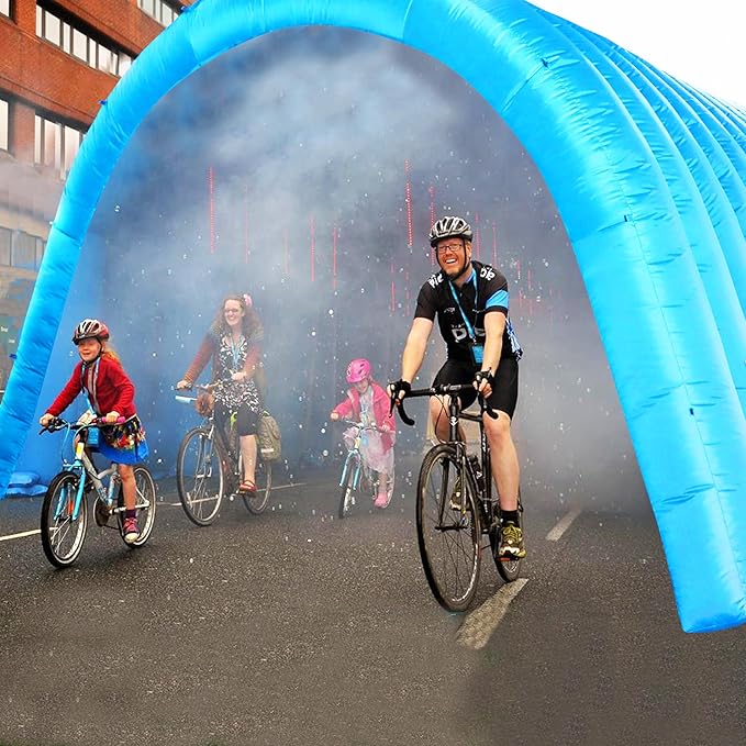 Inflatable Tunnel Sports Tunnel Entrance with Blower Football Tunnel Tent Entryway for Business Advertise Party Exhibition Promotion StreetShopSupermarketSchool