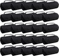 25 Ct of Roll-Up Blankets for Camping Travel Outdoors Beach Picnics – Black – Hook + Loop Closure for Easy Use in Cars &amp on Airplanes – Customizable for Promotions &amp Events