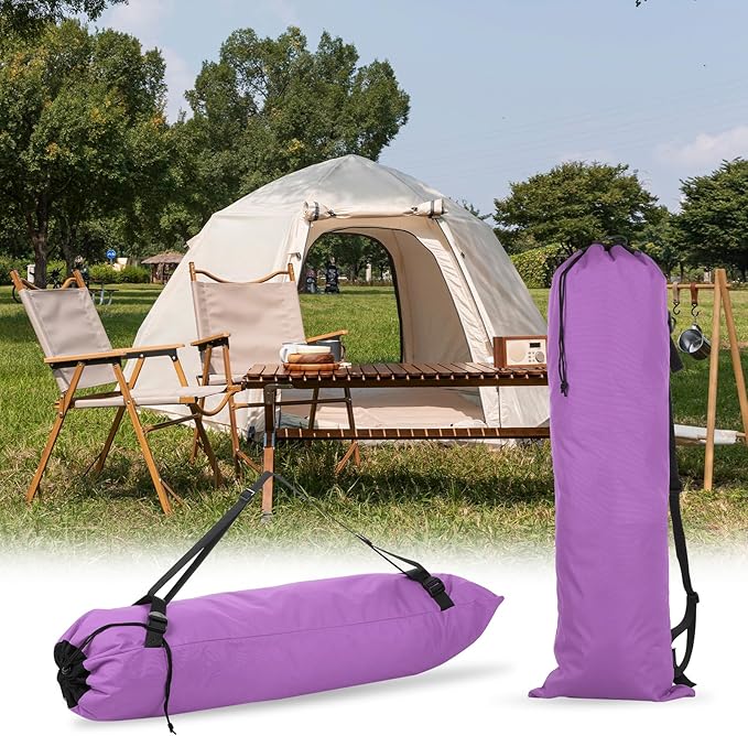 PATIKIL Foldable Camp Chair Replacement Bag Camping Chairs Folding Chair Carry Bag with Adjustable Shoulder Straps for Outdoor Camping Fishing Storage Purple