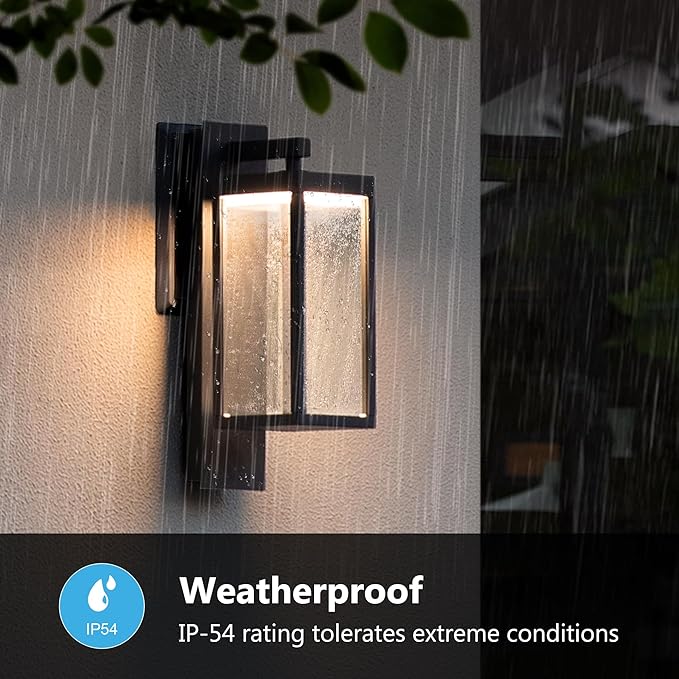Modern Outdoor Light Fixtures Dusk to Dawn Outdoor Lighting15 Exterior Wall Sconce Porch Light Black Garage Lights Wall Lamp Waterproof Outdoor Lights for House Garden Front Door