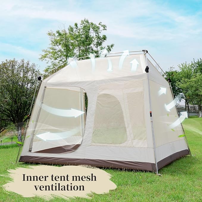 ONTYZZ Large Waterproof Tents Family Tent for Camping Hiking Outdoor Picnic
