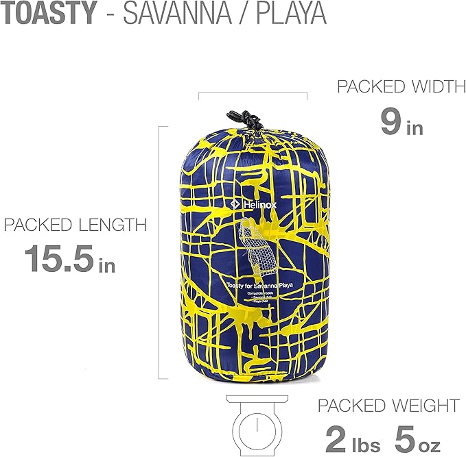 Helinox Toasty Wraparound Hooded Blanket Savanna/Playa Flow Line