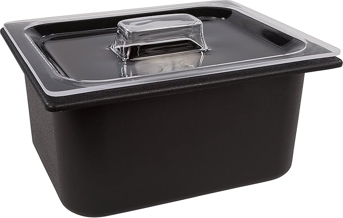 Carlisle FoodService Products CM110103 Coldmaster Insulated Food Pan 1/2 Size 6 quart Black