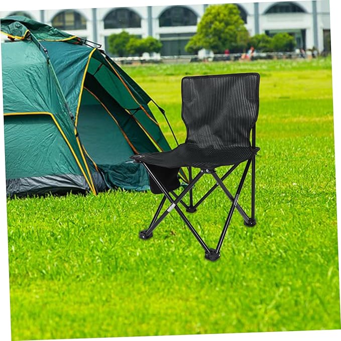 1pc Portable Lightweight Folding Chair for Outdoor Activities Compact Garden and Camping Stool Space-Saving Design for Fishing and Hiking and Comfortable Seating