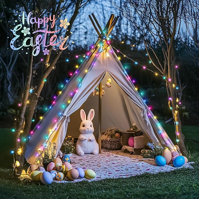 JMEXSUSS 2 Pack Solar String Lights Outdoor Waterproof Total 400 LED 151FT Solar Christmas Lights Outdoor 8 Modes Christmas Light for Outside Patio Yard Tree Decorations Pastel Multicolor