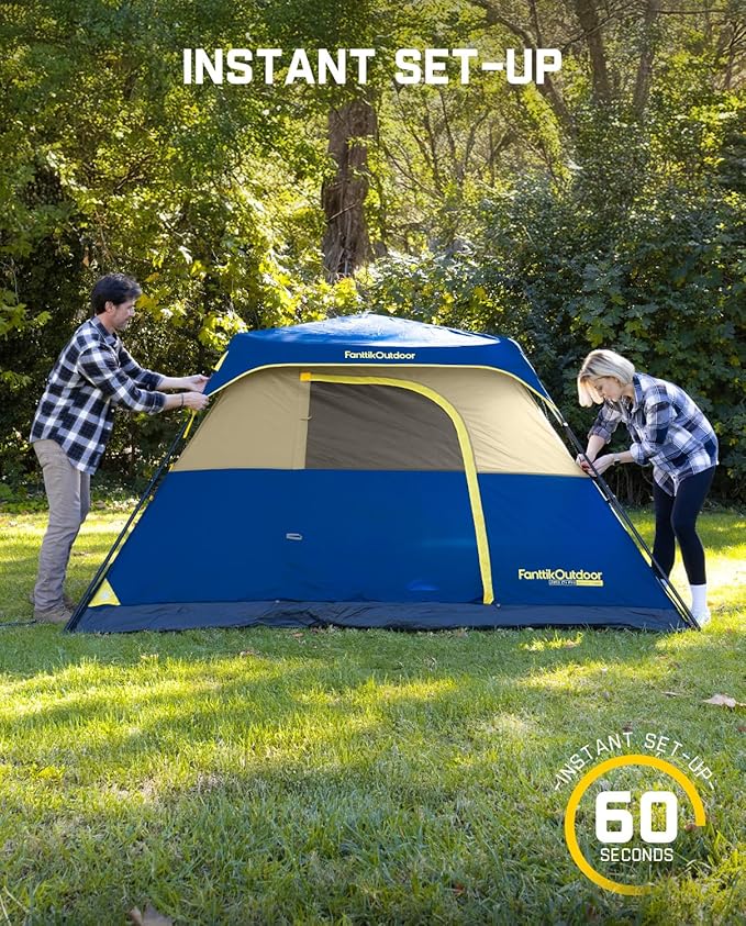 FanttikOutdoor Zeta L8 Max Camping Chair&ampFanttikOutdoor Zeta C4 Pro Camping Tent 4 Person Instant Cabin