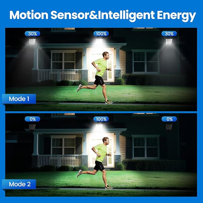 4 Pack 16 Large Solar Street Lights Outdoor Waterproof - Solar Powered Security Parking Lot Light Dusk to Dawn 60000LMMotion Sensor Commercial LED Solar Flood Lights Remote Control for Outside Yard