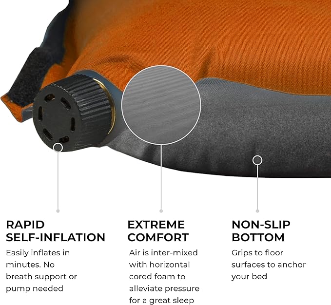 Teton Inflatable Sleeping Pad Sleeping Mat for Camping Backpacking Hiking
