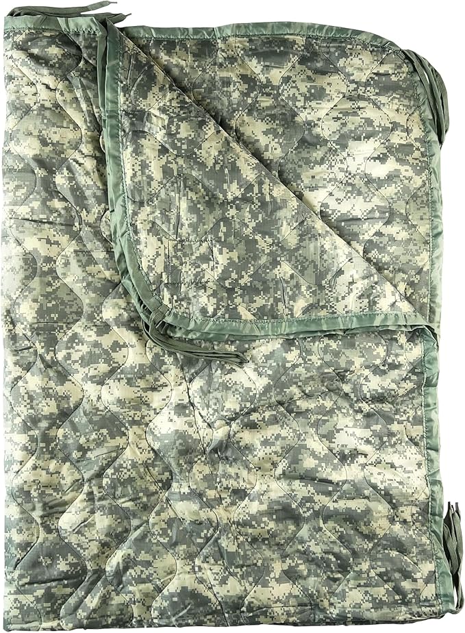 HighSpeedDaddy: Large Woobie Military Blanket &amp Poncho Liner for Camping &amp All Weather Use - Water Resistant + Ripstop - Lightweight Thermal Insulated - Tactical Emergency Outdoor - 82x60