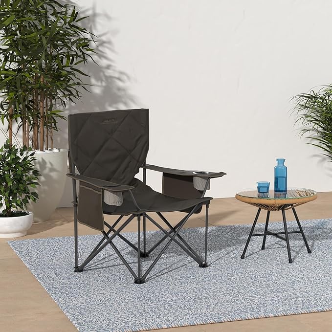 ALPS Mountaineering King Kong Camping Chairs for Adults with Mesh Cup Holders and Pockets Built Durable and Reliable with Compact Foldable Steel Frame