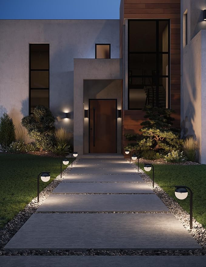 Hinkley Silo 13594SW-LL Small Outdoor Integrated LED Up/Down Wall Lantern Rust and Corrosion-Resistant Dark Sky Compliant Satin White