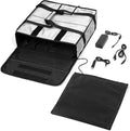 Homevative Electric Heated &amp Insulated Pizza &amp Food Delivery Bag. Home Outlet &amp Car Power Plugs Included Holds 3 Large Pizza Boxes