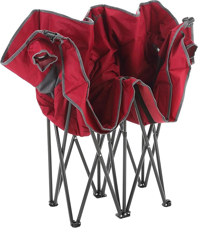 ARROWHEAD OUTDOOR Portable Folding Double Duo Camping Chair Loveseat w/ 2 Cup &amp Wine Glass Holder Carrying Bag Supports up to 500lbs