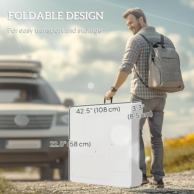 Outsunny Folding Fish Cleaning Table with Sinks Portable Camping Sink Table with Faucet Drainage Hose Sprayer Shelf Drawer and Storage Basket Outdoor Fillet Table for Picnic Beach Patio White