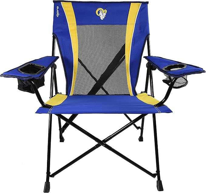 Kijaro Sports Fan Folding Chair 26 L x 35.5 W x 37 H Los Angeles Rams