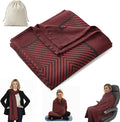 Travel Blanket Airplane - Ultra Soft &amp Lightweight Knit Design Compact Airplane Blanket53x72 InchStylish Travel Shawl Wraps for FlightsOfficeHome UseTravel Essentials &amp Gifts