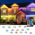300FT Permanent Outdoor Lights RGB LED Eaves Lights with IP67 Waterproof Smart App Remote Control Music Sync for Christmas Party All Holiday Decorations