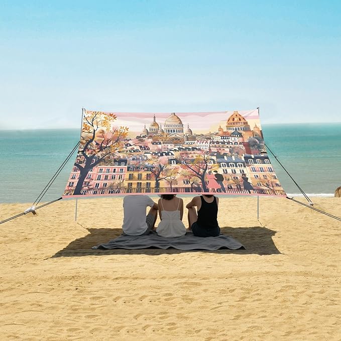 Camping Sun Shelters Charming Building Complex Beach Canopy 126 * 110.2in