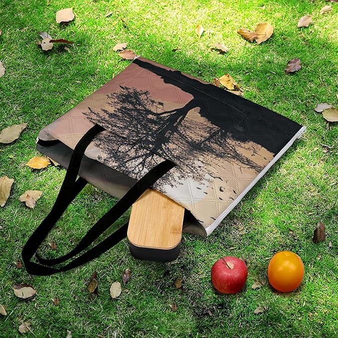 Zipper Reflection Guitar Style Picnic Mat Suitable for Travel Camping Park Or Home Use