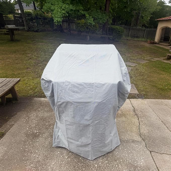Turtle Life BBQ Grill Cover 32 Inch Heavy Duty Waterproof 2 Burner Barbecue Gas Grill Covers for Weber Spirit Char-Broil Performance Gray