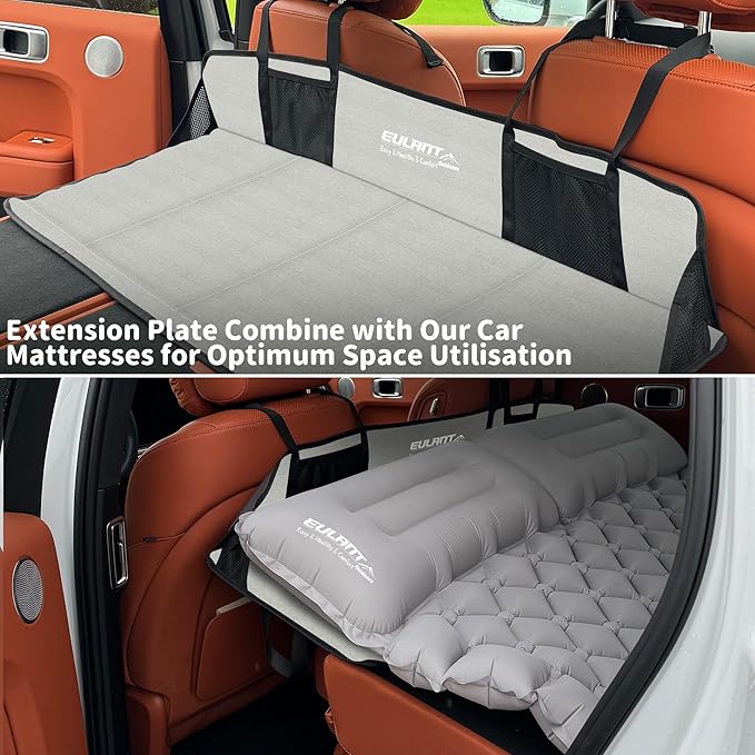 Portable Air Mattresses for SleepingCar Rear Seat Mattress Extension PlateFolding Car Bed MattressIncrease Travel Trunk Space &amp Car Bed Camping Space for Car/SUV/Model Y/3-Camping Essential ﻿