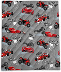 Axolotl Racing Car Lightweight Travel BlanketCooling Red Car Printed Camping BlanketBoys Extremly Gaming Packable Portable Outdoor BlanketWaterproof Travel Blanket for HikingTravelingCampingGrey