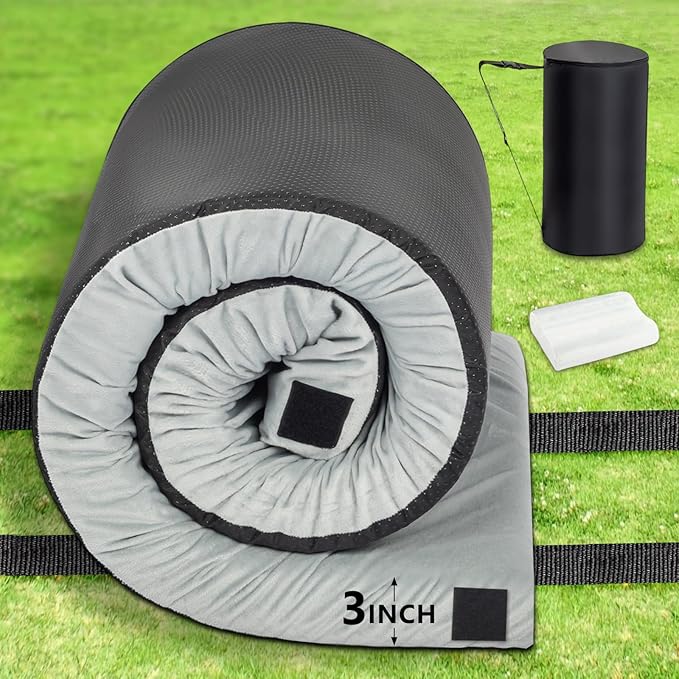 VINGLI 3 Memory Foam Camping Mattress Sleeping Pad Portable Floor Mattress Sleeping Mat Bed Roll Up for Adult [Car/Tent/Cots]