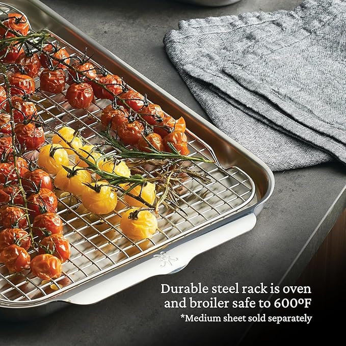 Hestan OvenBond - Tri-Ply Stainless Steel Baking Rack fits Medium Sheet Pan (14.5x11.55)