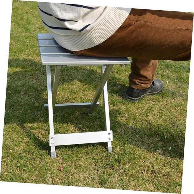 Portable Aluminum Alloy Folding Chair for Camping Hiking Picnic Lightweight Compact