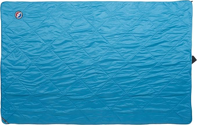 Big Agnes Why Not Picnic Blanket- Waterproof Outdoor Blanket with Insulation Hidden Pocket &amp Stuff Sack for Camping Beach &amp Concerts Cendre Blue/Asphalt 55x85