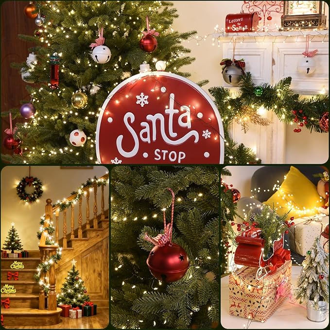 Fairy Lights Plug in 65Ft 1000LED Warm Christmas Wreath Twinkle Lights with Timer Remote Waterproof Firecracker Firefly Cluster String Light for Bedroom Graland Party Tree Decor Black Wire