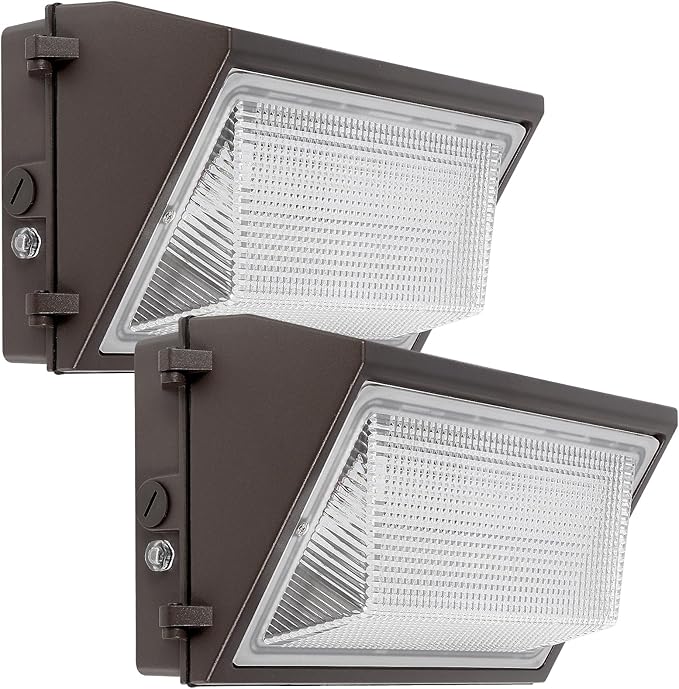 150W LED Wall Pack with Dusk to Dawn Photocell23000Lm 5000KRepalces 1000W HPS/HID LightCommercial and Industrial Outdoor Security LightingLED Wall Pack Light for Parking LotWarehouse2 Pack