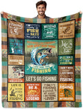 Fishing Gifts for Men/Women Fishing Blanket 60x 50 Fishing Gifts for Dad Fishing Gifts Fishing lovers Gifts Gifts for Men Who Love Fishing Fisherman Gifts for Fathers Day/Birthday/Christmas