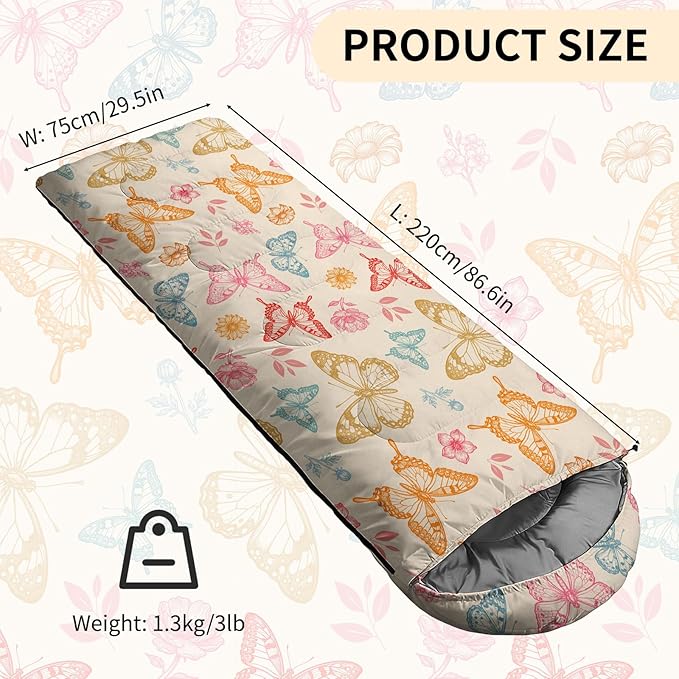 Camping Sleeping Bags Lightweight Waterproof Sleeping Bag and Compact with Compression Sack for Outdoor