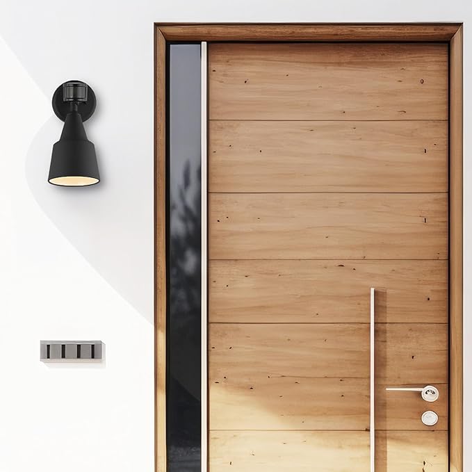 Generation Lighting 1-Light Traditional Outdoor Wall Flood Light Black 8560701PM-12 Outdoor Lights Make Charming Wall Lamps for Outdoor Decor Wall Light Fixture Uses Standard or LED Light Bulb