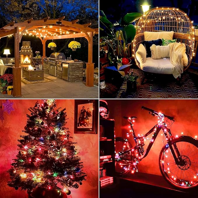 Smart Multicolor Changing Christmas Lights 262ft 800 RGB LEDs WiFi App Control Fairy Light RGB Dimmable Christmas Tree Lights Compatible with AlexaIP65 Waterproof(2.4GHz)