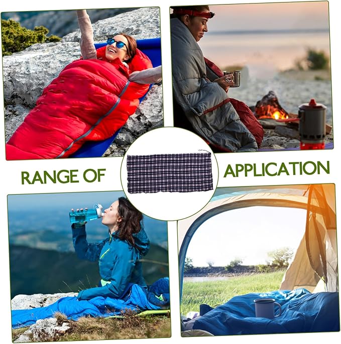 Lightweight Thermal Down Blanket Liner for Adults Portable Foldable Camping and Hiking Sleep Sack Warm Fleece Indoor Outdoor Use