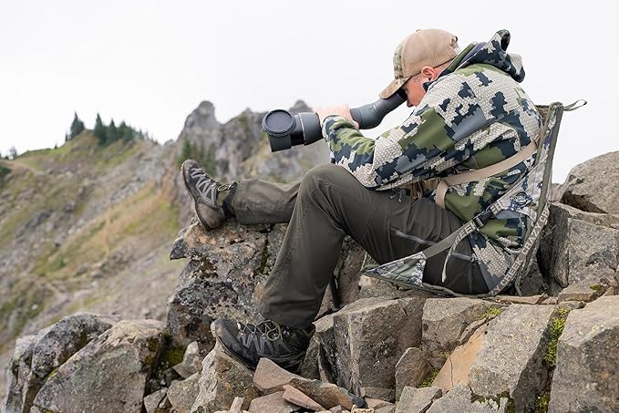 Crazy Creek HEX 2.0 PowerLounger for Day Hiking &amp Backpacking Trips 250 LBS Weight Capacity Adjustable Straps Compact Design Water-Resistant Kings Camo