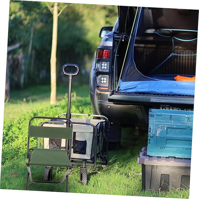 Yardwe Multi-Functional Outdoor Folding Chair Portable Fishing Stool Space-Saving Small Camping Lounging Chair