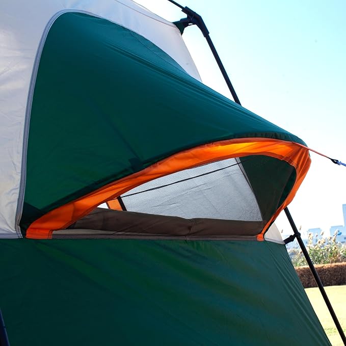KTT Extra Large Tent 10-12-14 Person(B)Family Cabin Tents2 Rooms3 Doors and 3 Windows with MeshStraight WallWaterproofDouble LayerBig Tent for OutdoorPicnicCampingFamily Gathering