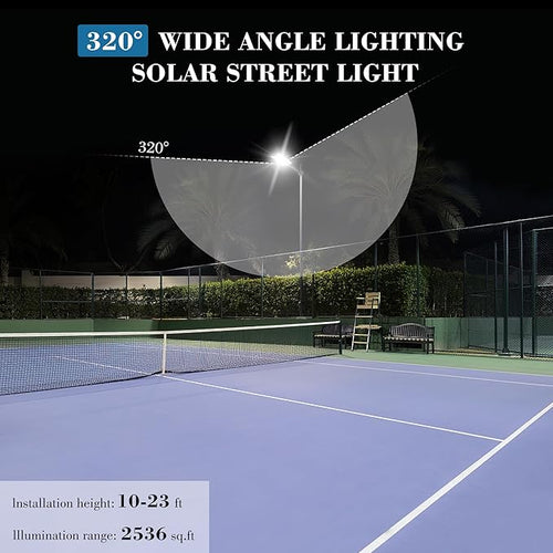 10000W Solar Street Light 7000K Solar Lights Outdoor Waterproof Motion Sensor Solar Security Light IP66 Waterproof Solar Street Lights Outdoor Dusk to Dawn for Parking Lot Yard Farm