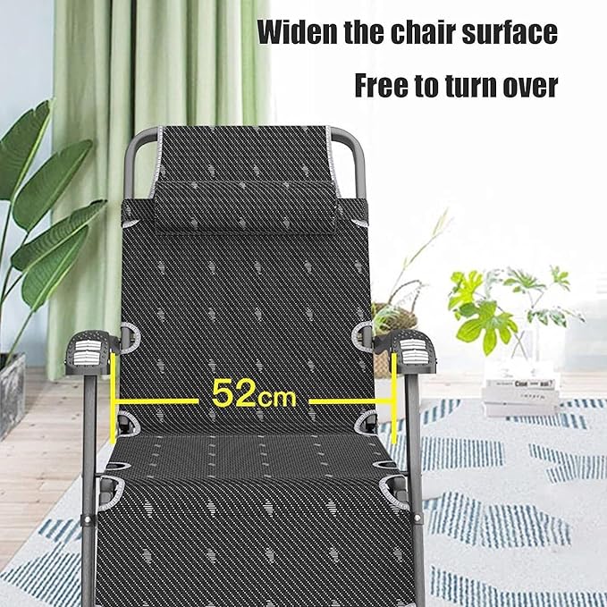 Reclining Lounge Chair Chair Folding Camping Chair Lounge Chair Portable Lounge Seat for Camping Fishing Beach and Picnic Folding Lounge Chair