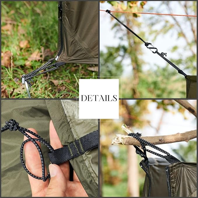onewind Portable Privacy Shower Tent Ultralight Camping Shower Shelter Portable Toilet Tent Bathroom Tent Privacy Changing Dressing Room for Outdoor Use Camping Hiking Backpacking