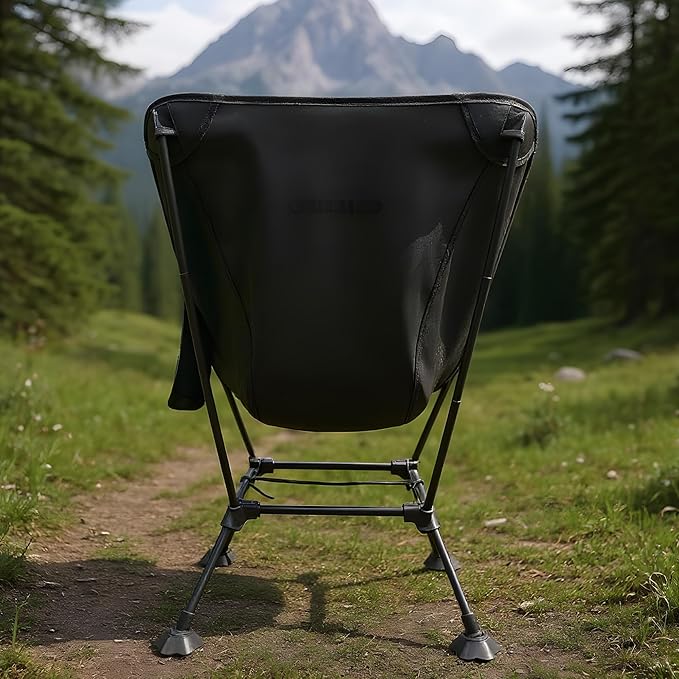 OPENROAD Lightweight Compact Portable Camping Chair Ultralight Folding ChairBeach ChairLawn Backpacking Chair for Hiking and Fishing with Anti-Sinking Large Feet and Carry Bag