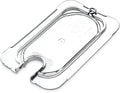 Carlisle FoodService Products 10337U07 StorPlus Ninth Size Polycarbonate Universal Flat Surface Notched Food Pan Lid Clear (Pack of 6)
