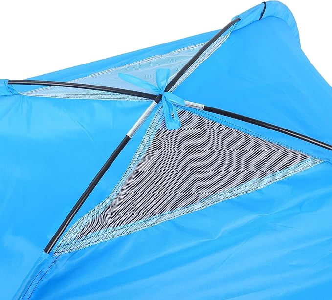 Luxshiny Two Person Winter Backpacking Tent Single Layer Lightweight Sky Blue Outdoor Shelter for Hiking Beach Park Recreation