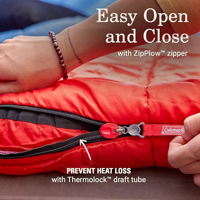 Coleman Sleeping Bag—Tidelands 40° Mummy Sleeping Bag for Adults